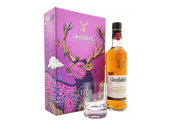 平台收购格兰菲迪15年威士忌福鹿礼盒装Glenfiddich苏格兰威士忌700ml上门回收