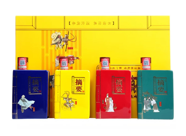 平台摘要酒回收摘要四大名著礼盒装53度200ml*4瓶贵州金沙回沙酒