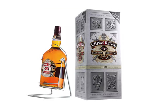 平台芝华士12年威士忌回收4500ml 9斤装4.5L进口Chivas Regal洋酒礼盒行情价格