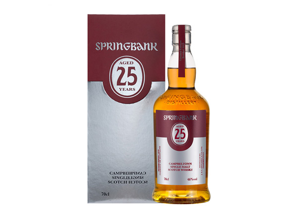 平台云顶25年回收云顶威士忌SpringBank 46度坎贝尔镇苏格兰单一麦芽700m进口洋酒威士忌