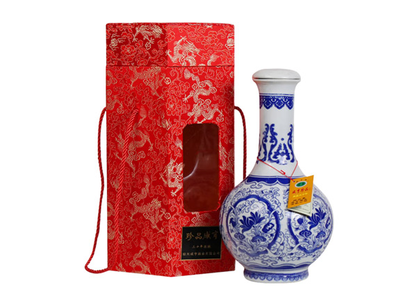 平台咸亨黄酒回收珍品咸亨三十年花雕酒青瓷瓶盒装绍兴黄酒2.5L