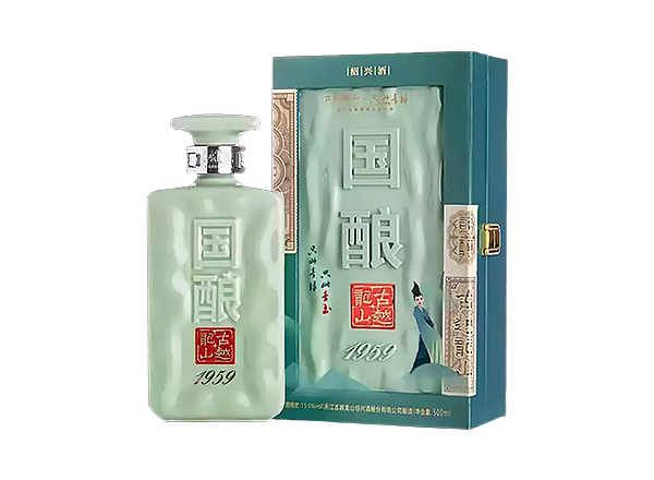 平台古越龙山黄酒回收国酿1959青玉只此青绿联名款二十年陈酿黄酒礼盒